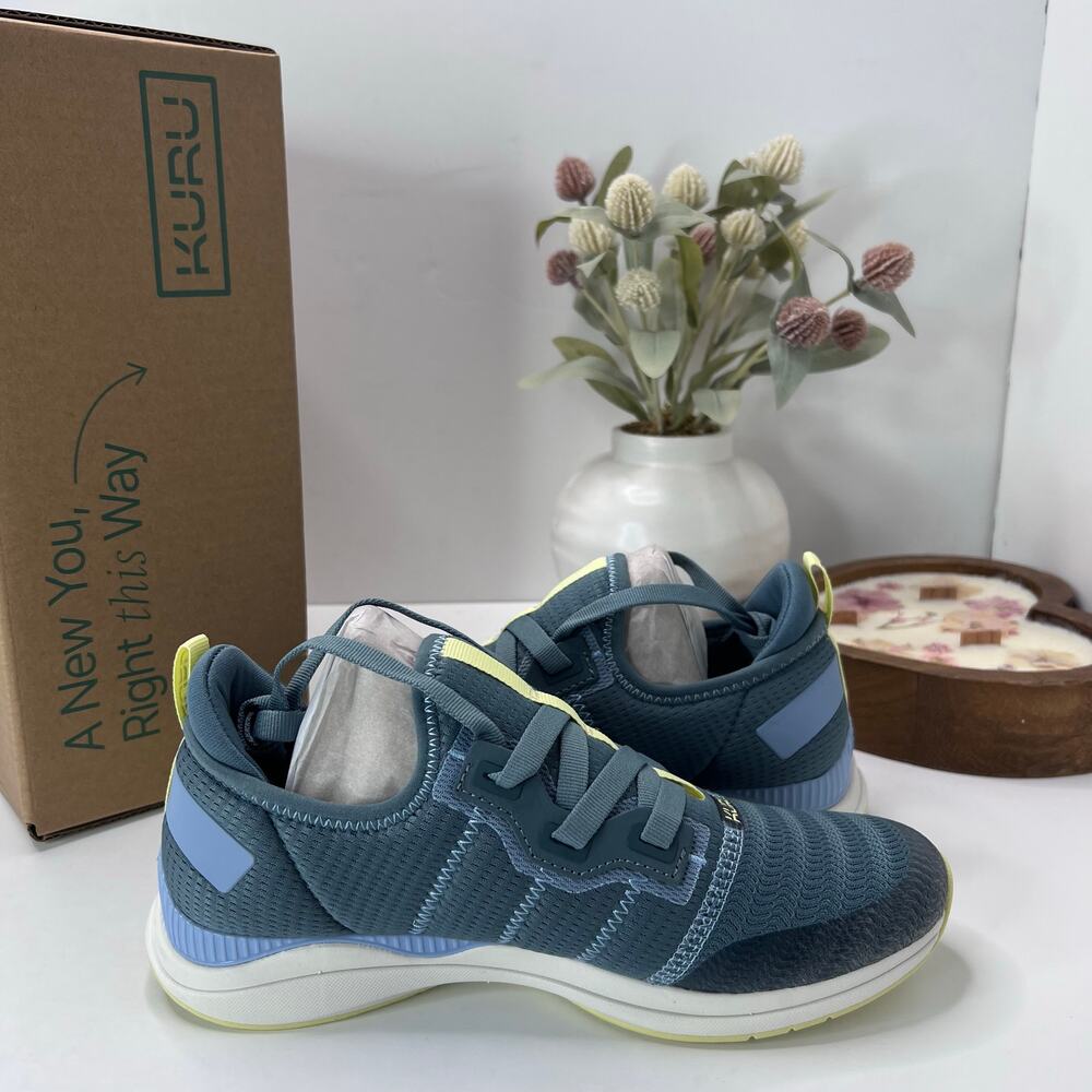 Kuru Stride Move Novaknit Slip On Comfort Sneaker Blue Gray Women 7.5M NWB - Picture 6 of 10